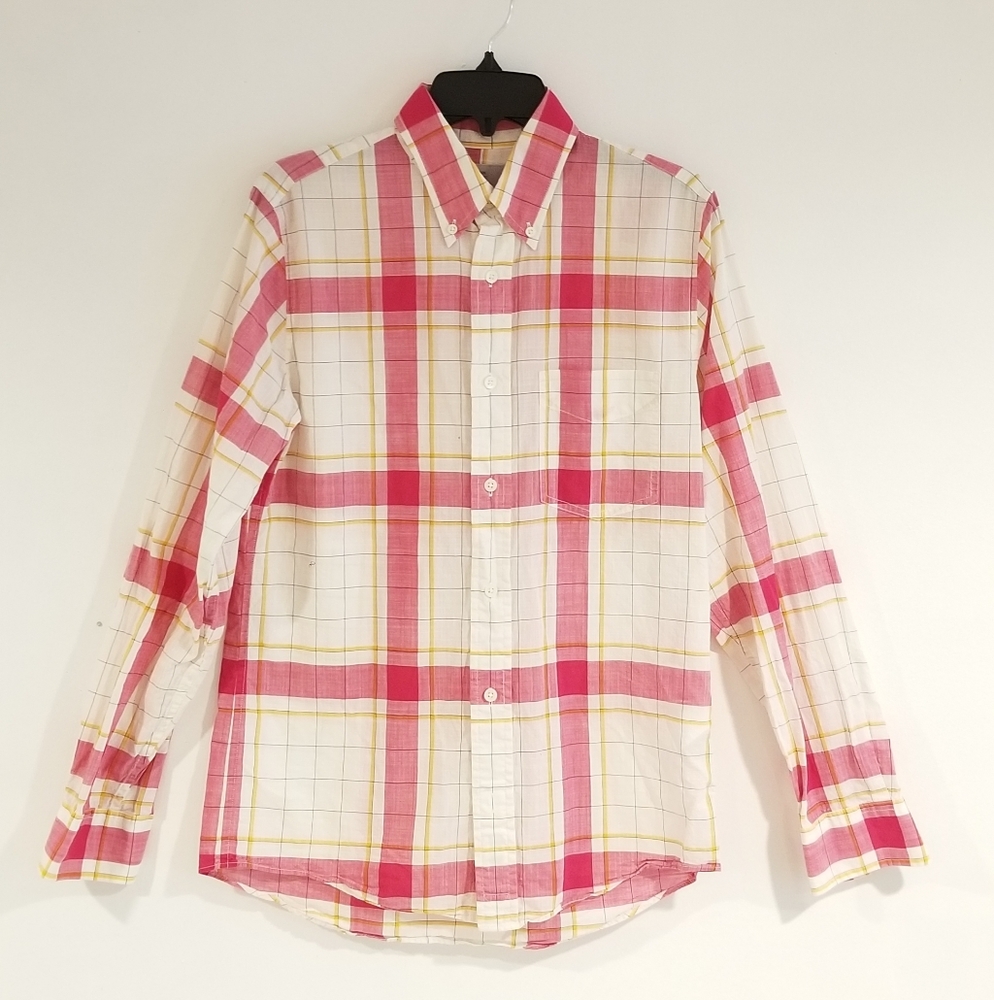 Jack Spade colorful plaid shirt size S